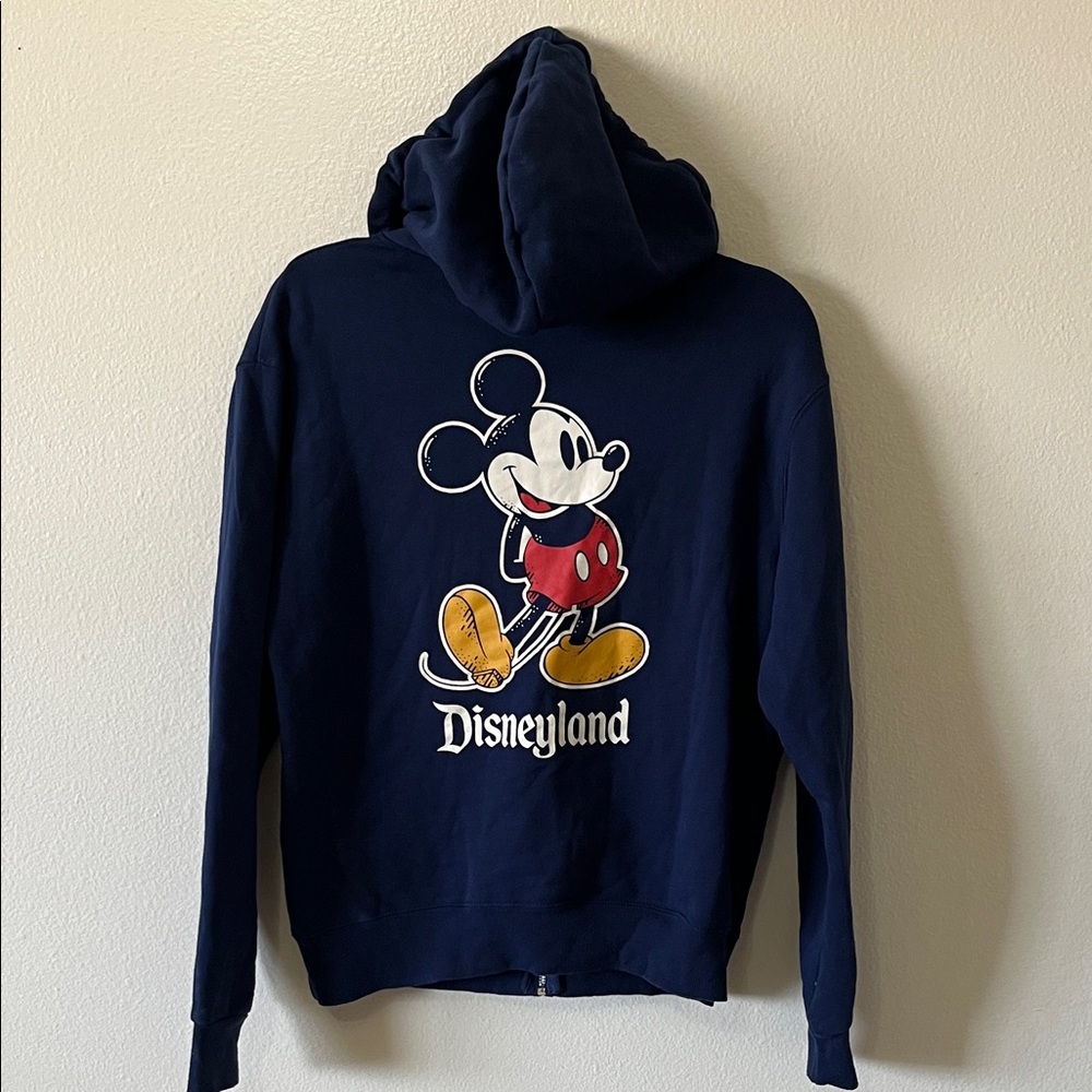 Walt Disney World Classic Mickey Mouse Full Zip Hoodie Sweatshirt Size XS